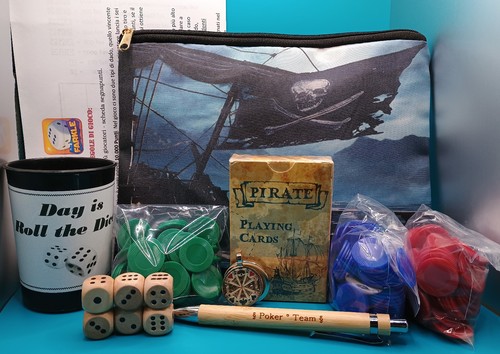 Poker set pirati astuccio - set,