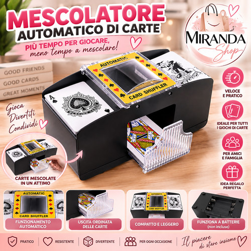 Mescolatore automatico carte - mescolatore,