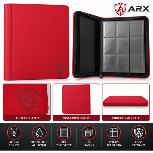 Binder toploader 288 carte - binder, 9