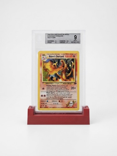 Graded card stand base - card,