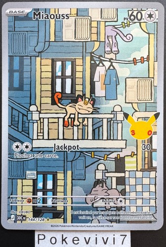 Carta pokemon miaouss 144 128 - miaouss, 144/128